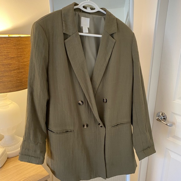 H&M Olive Green Blazer - Picture 4 of 6
